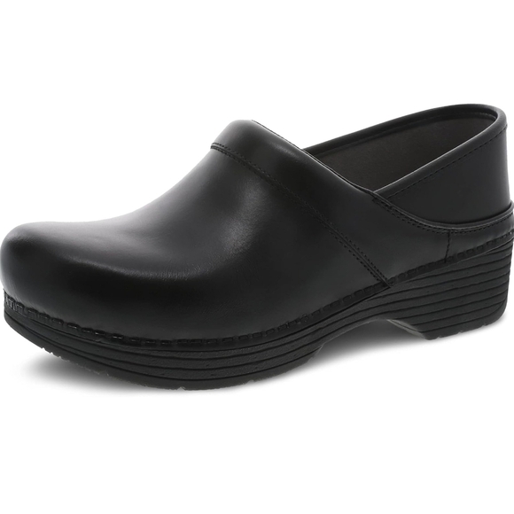 Shoes - Dansko LT Black Leather Clogs Size 40/ 9.5